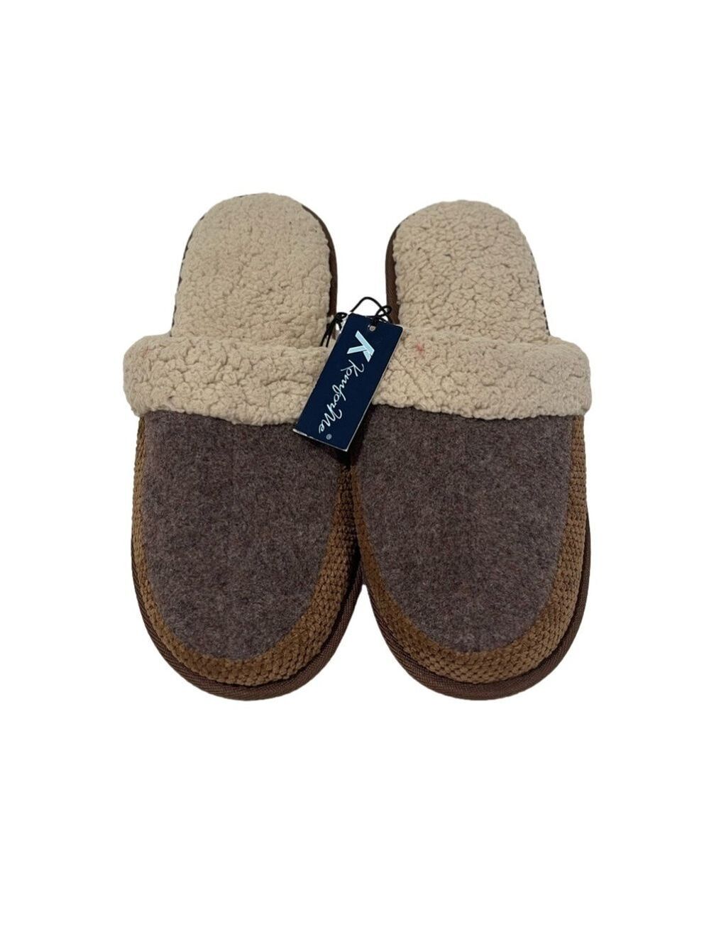 Men’s KomforMe Fleece Brown Slippers Size 9/10 US!
